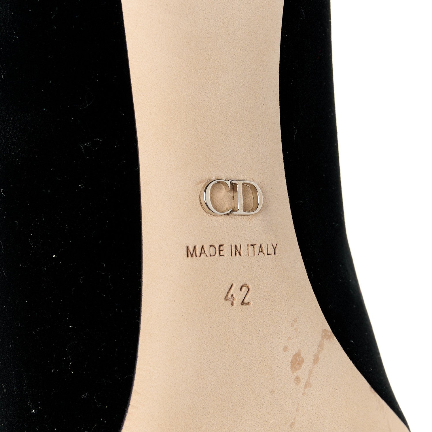 Christian Dior Velvet Crystal Tresor 100 Pumps 42 Black 6 of 12