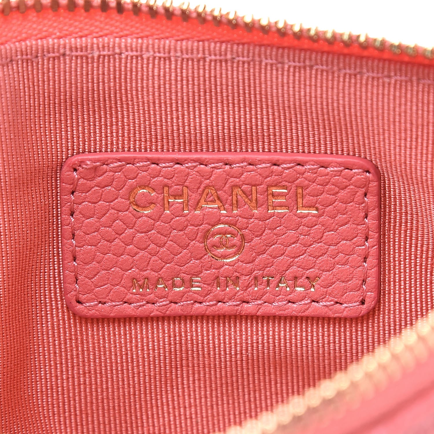 Chanel Caviar Quilted Small Cosmetic Case Pink 6 of 8