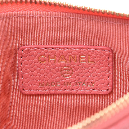 Chanel Caviar Quilted Small Cosmetic Case Pink 6 of 8
