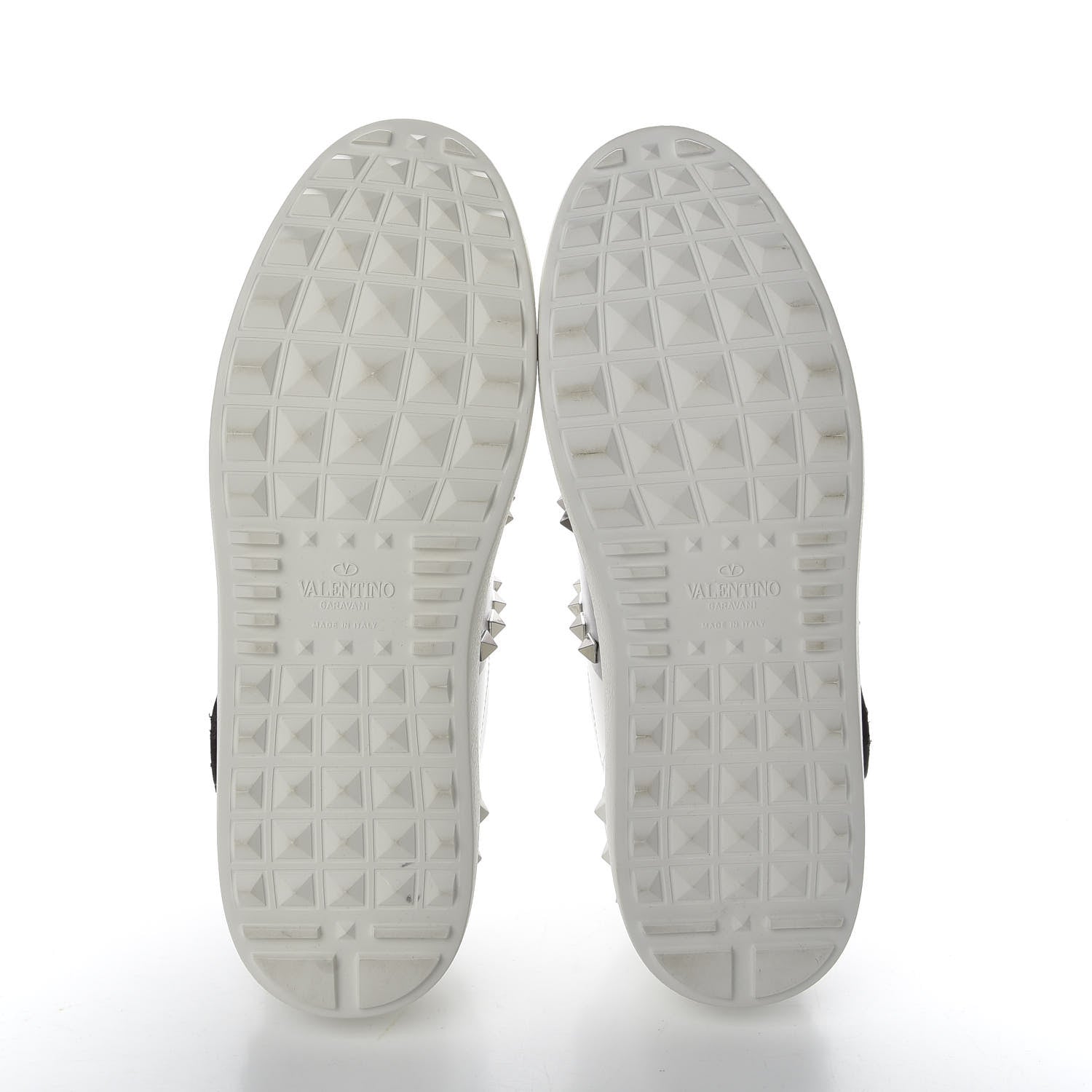 Valentino Garavani X UNDERCOVER Calfskin Butterfly Womens Rockstud Untitled Open Sneakers 39 White Silver 7 of 11