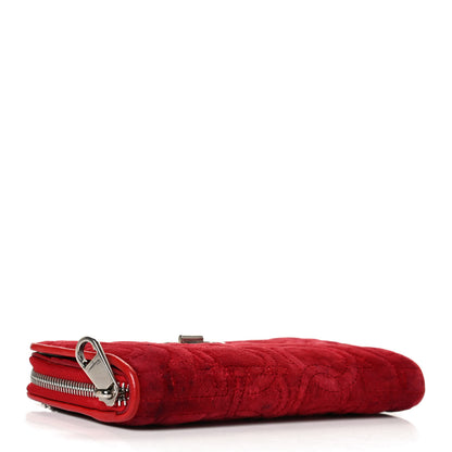 Salvatore Ferragamo Velvet Quilted Gancini Wallet on Chain 4 of 12