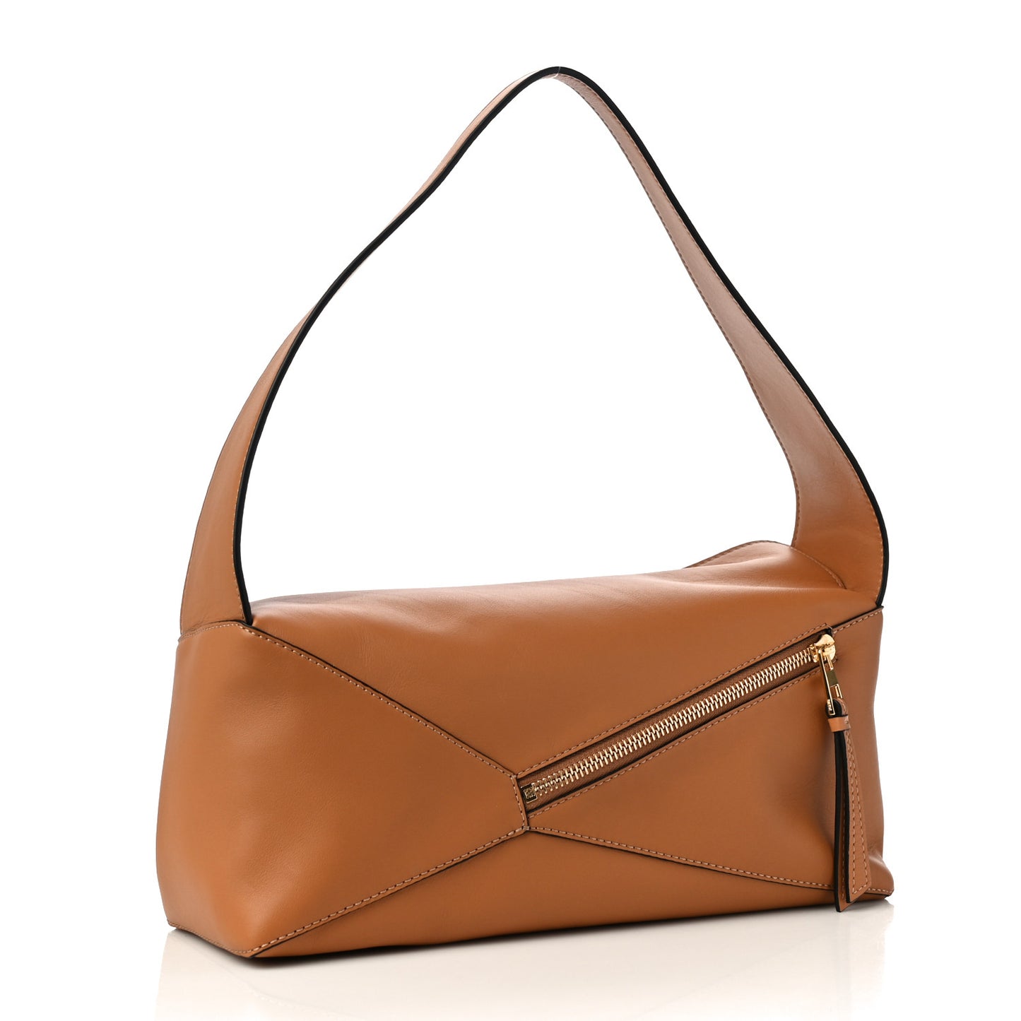 Calfskin Puzzle Hobo Tan
