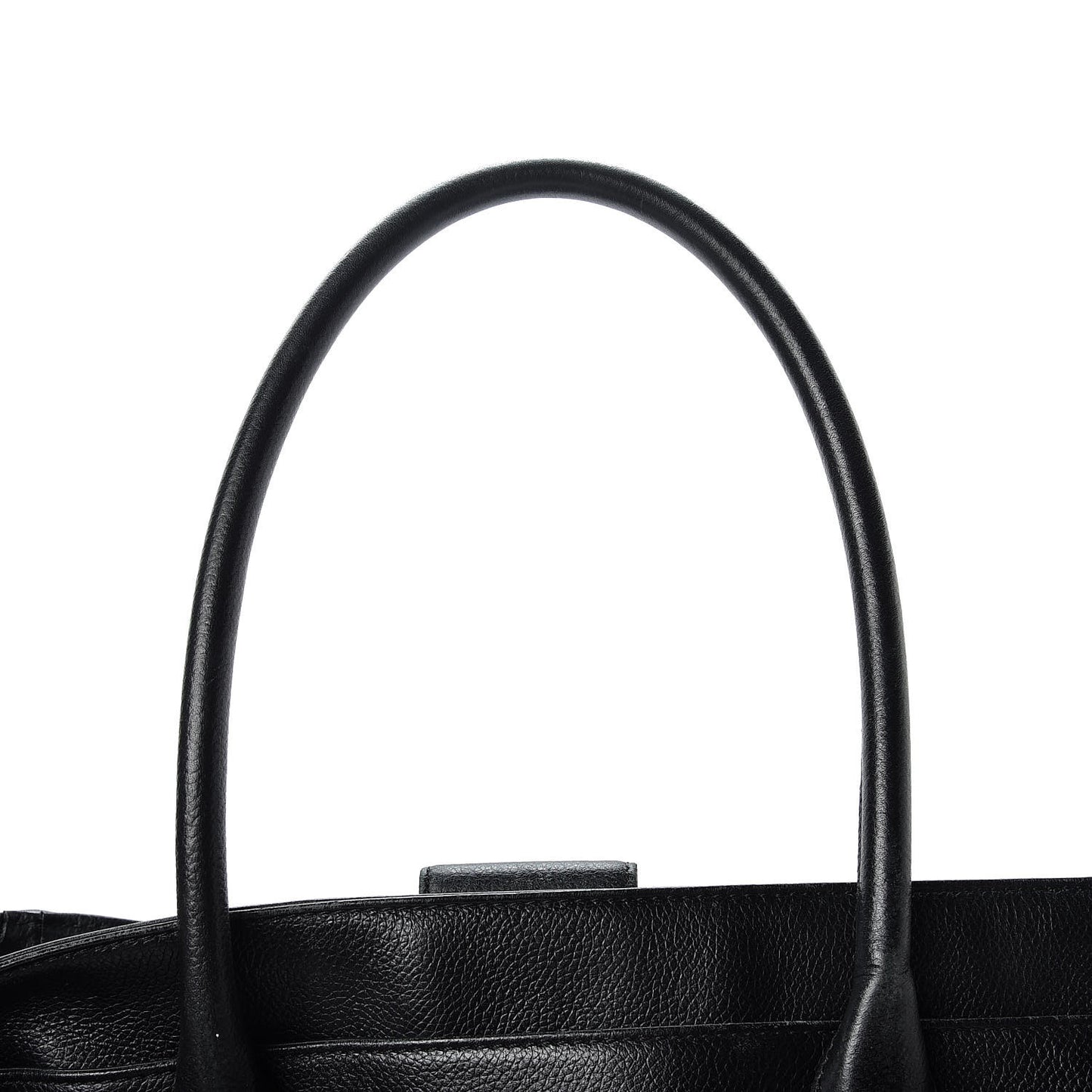 Calfskin Tall Cerf Tote Black