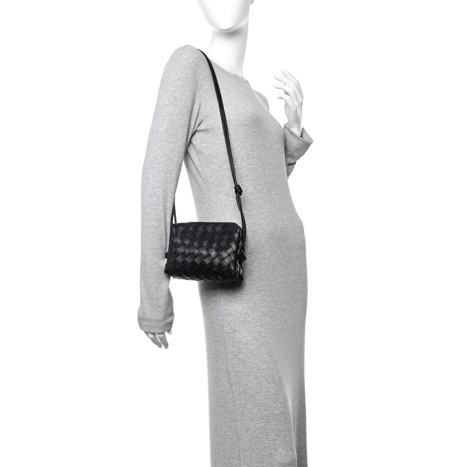 Bottega Veneta Nappa Intrecciato Mini Loop Camera Bag Black 2 of 11