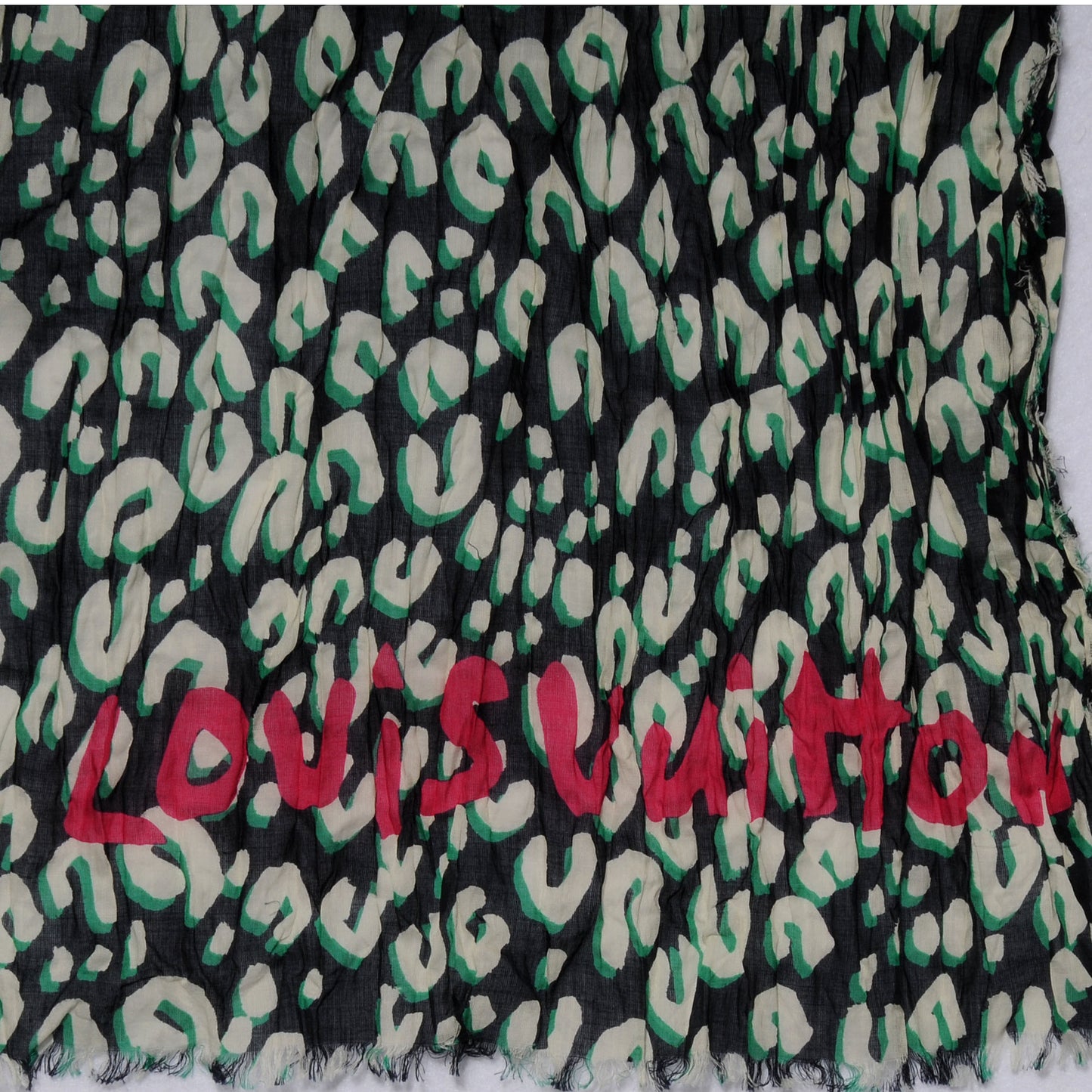Cotton Leopard Pareo Blue Infini