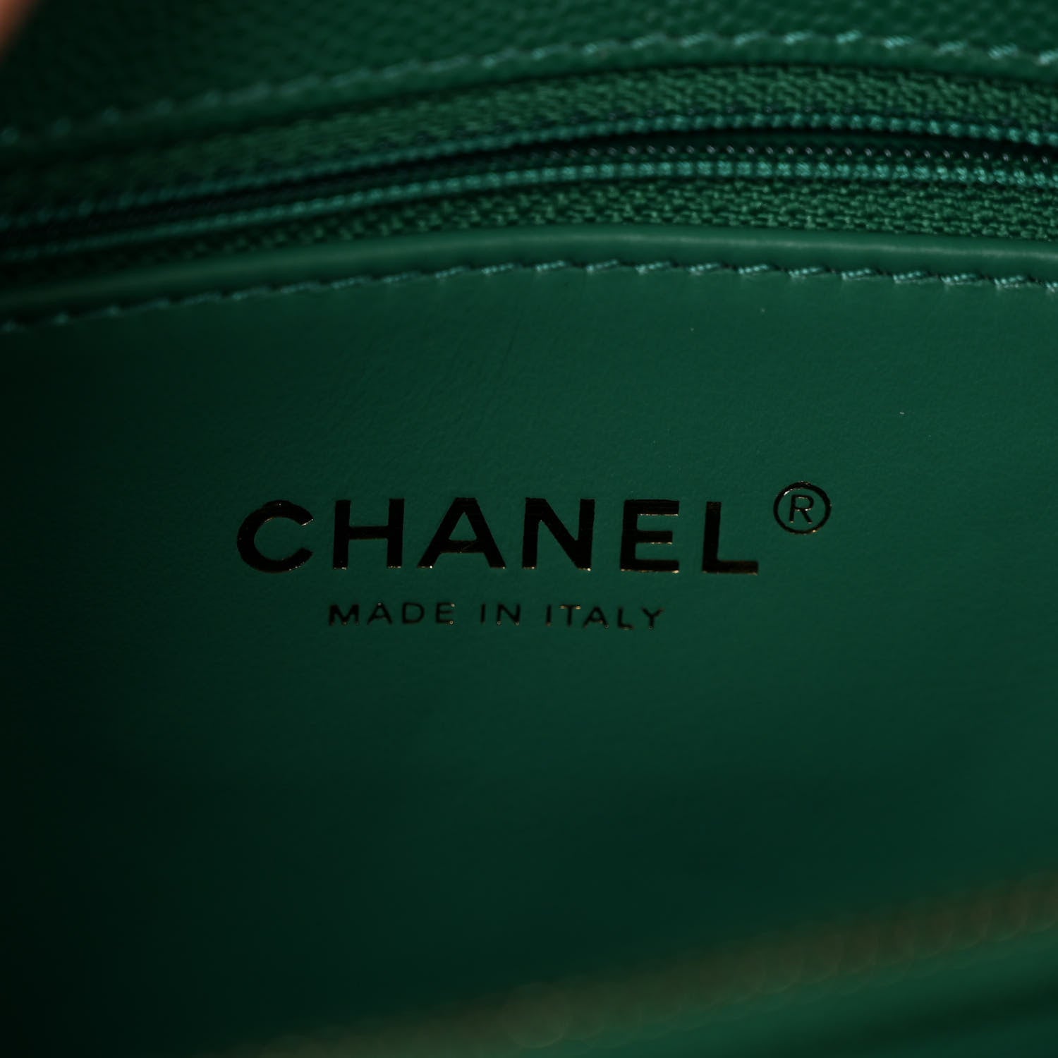 Chanel Caviar Quilted Small Coco Handle Flap Green 6 of 9