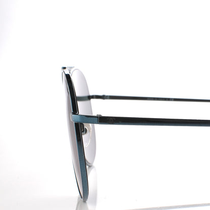 Chanel Aviator Metallic Pilot Sunglasses 4231 Dark Blue 9 of 9