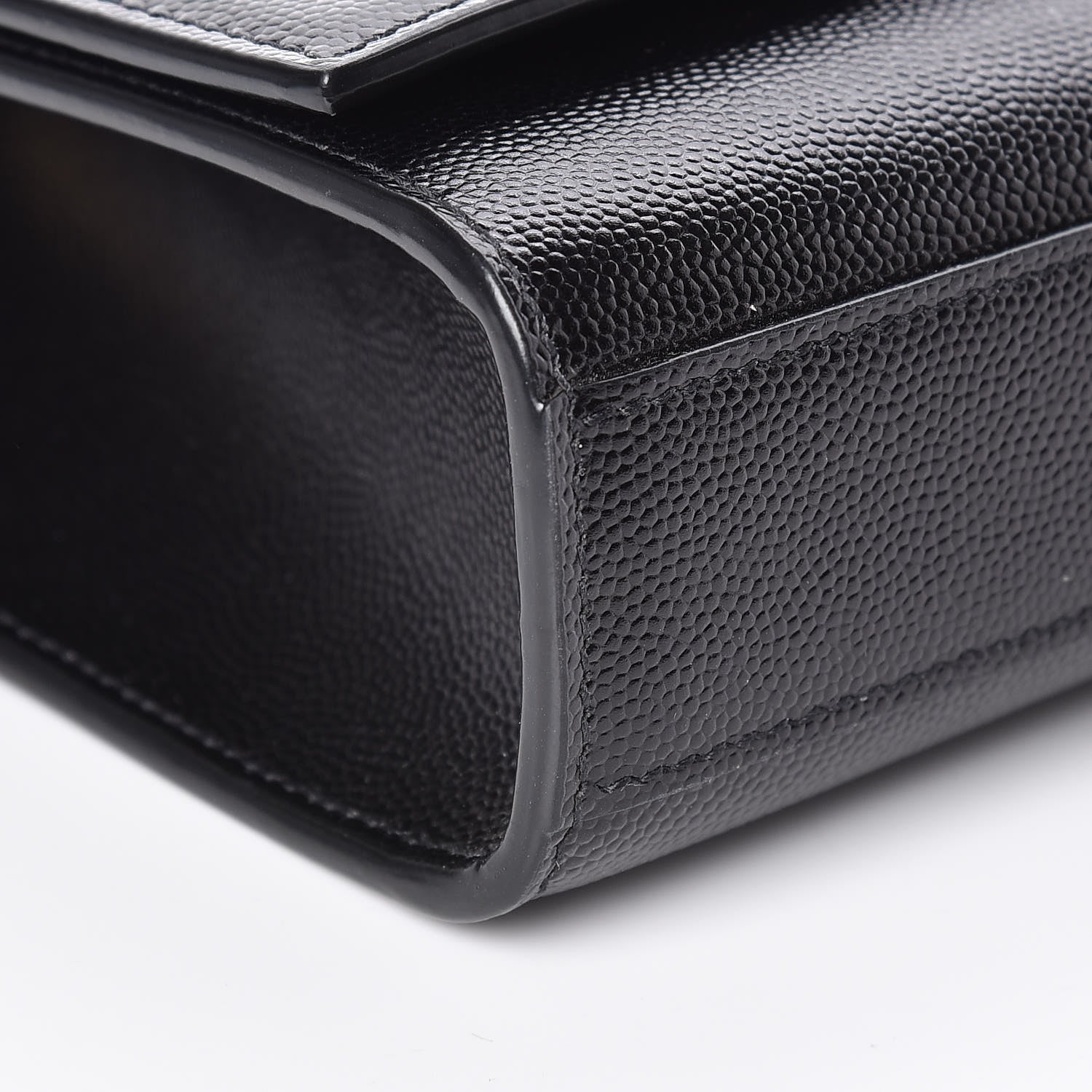 Saint Laurent Grain De Poudre Medium Classic Monogram Kate Satchel Black 9 of 10