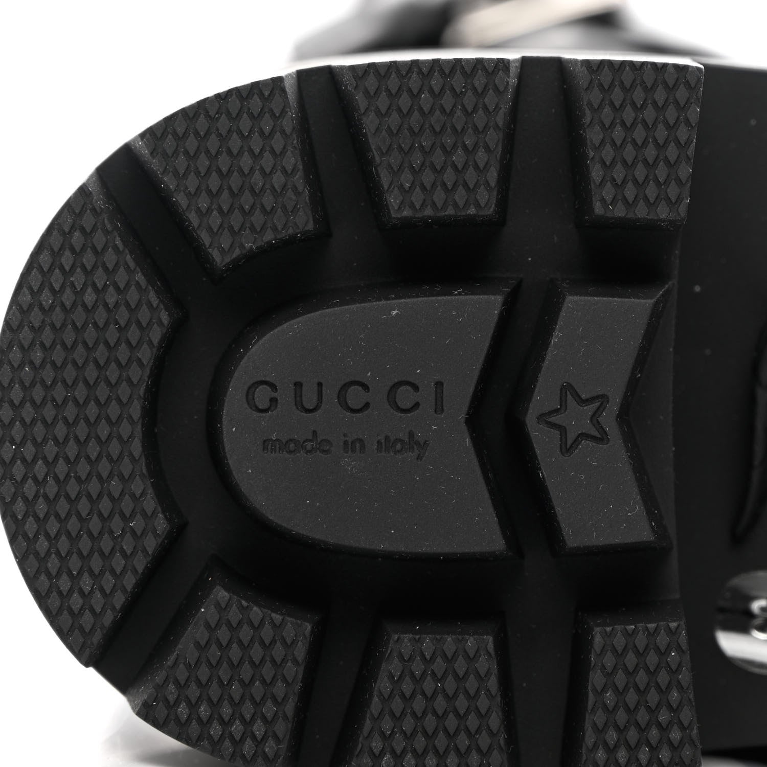 Gucci Nappa Frances GG Matelasse Platform Combat Boots 35 Black 8 of 11
