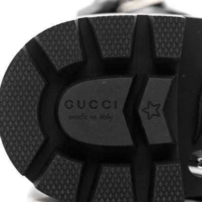 Gucci Nappa Frances GG Matelasse Platform Combat Boots 35 Black 8 of 11