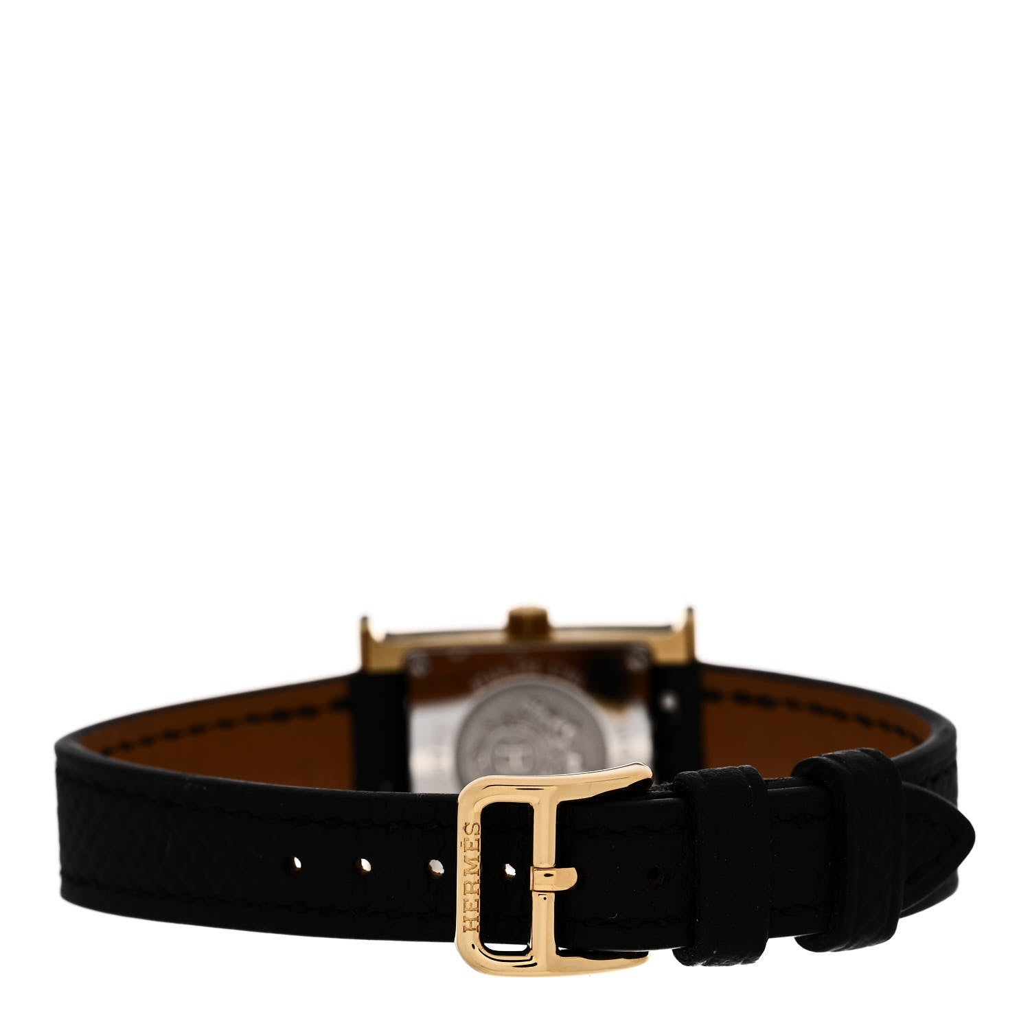 Hermes Stainless Steel Epsom 17.2mm Heure H Hour Quartz Watch Noir 3 of 5