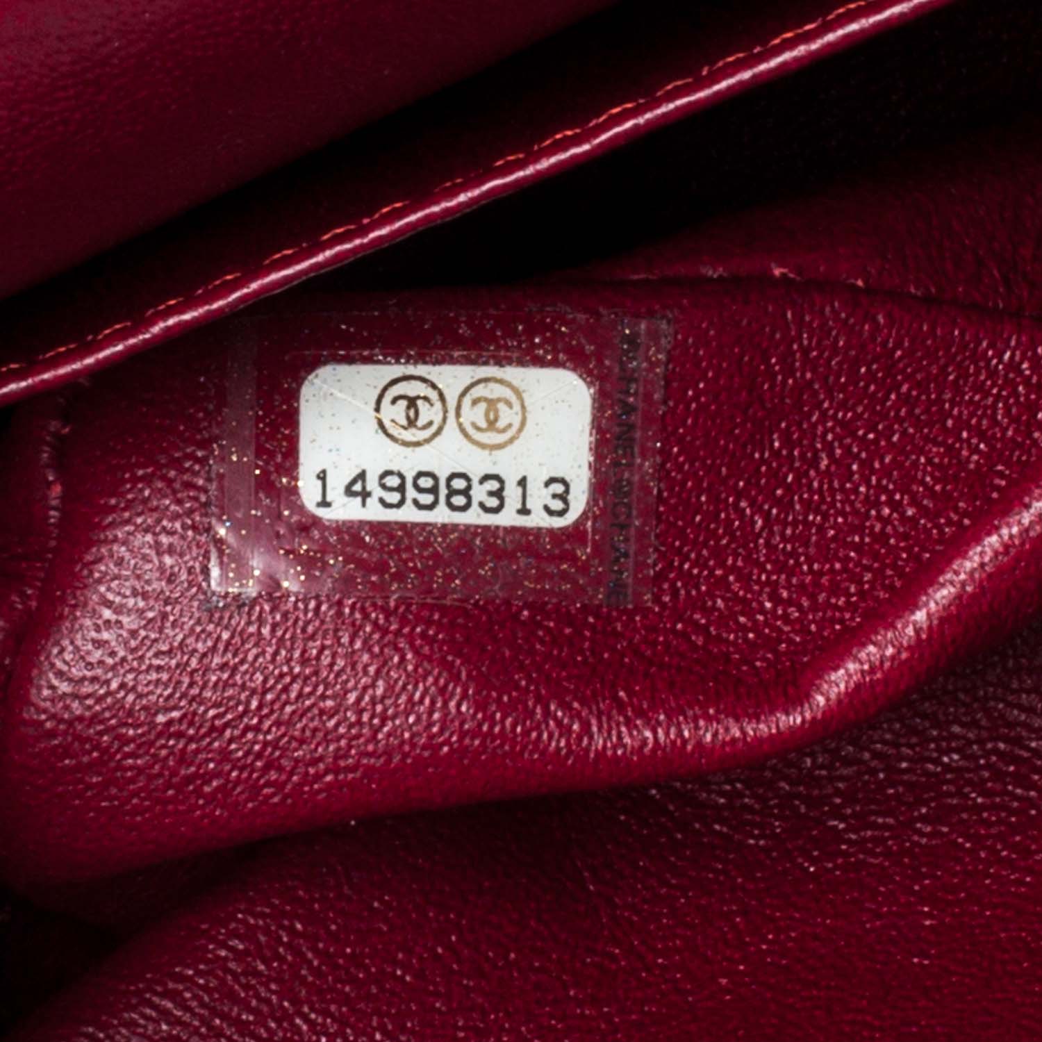Chanel Patent Medium Double Flap Red 7 of 9