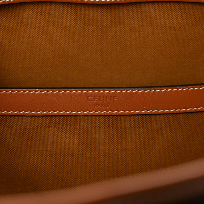 Celine Triomphe Canvas Calfskin Medium Cabas Bag Tan 7 of 10