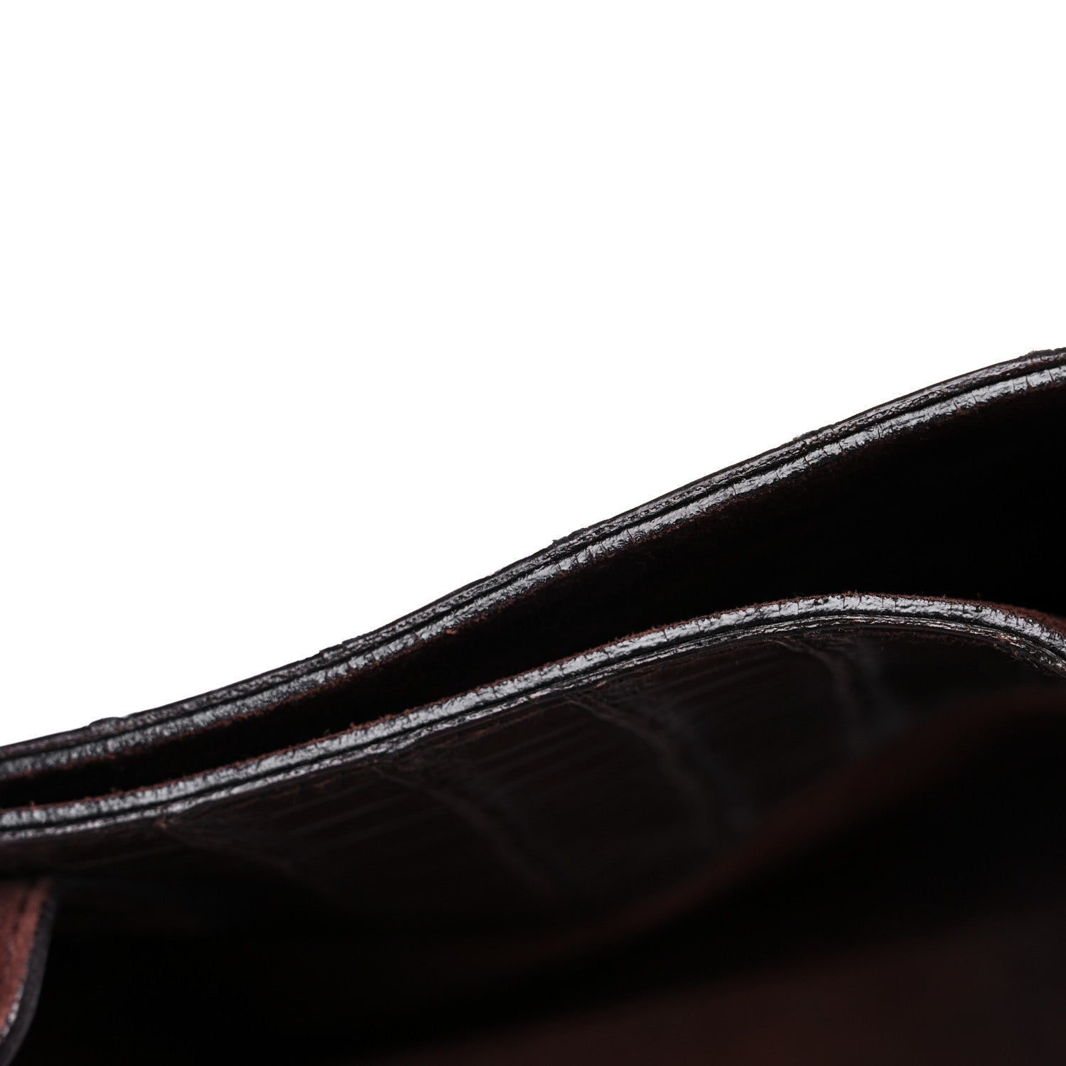 Bottega Veneta Crocodile Suede Tote Brown 17 of 17