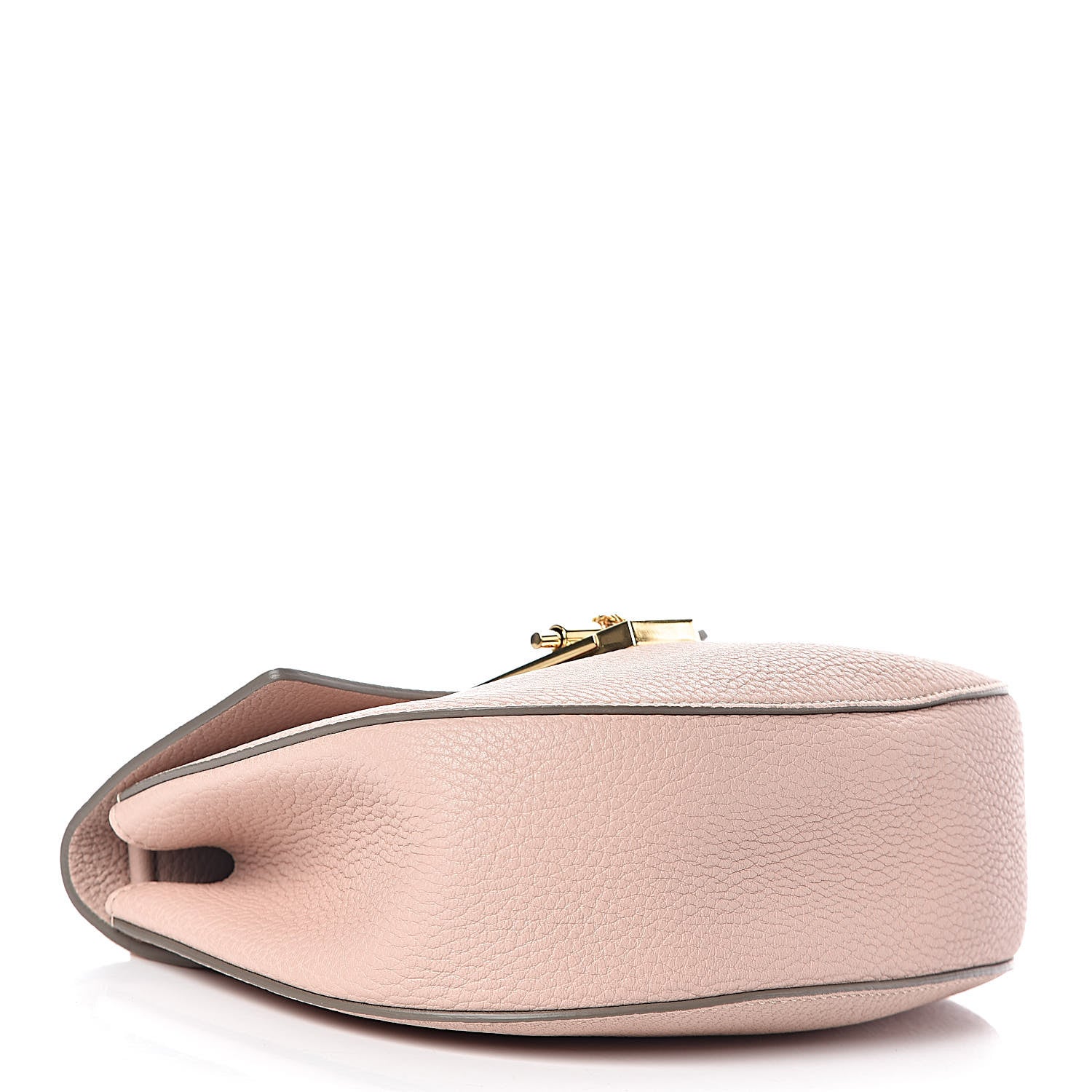 Chloe Grained Lambskin Drew Shoulder Bag Cement Pink 4 of 9