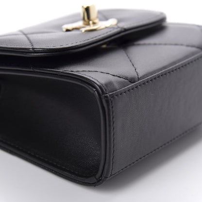 Chanel Lambskin Quilted Mini Trendy CC Chain Wallet Black 6 of 11