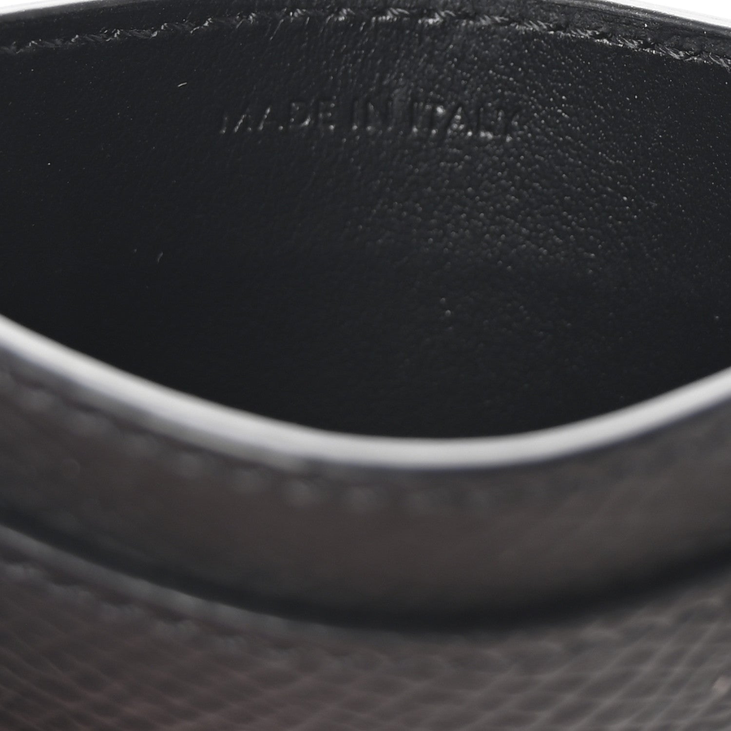 Celine Grained Calfskin Card Holder Black 7 of 8