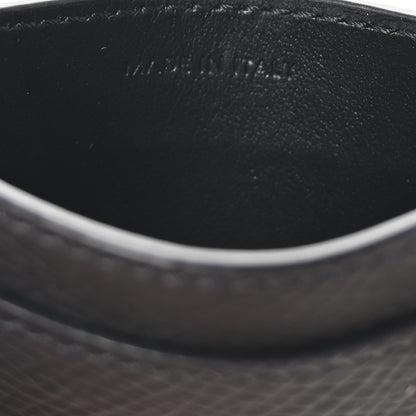 Celine Grained Calfskin Card Holder Black 7 of 8