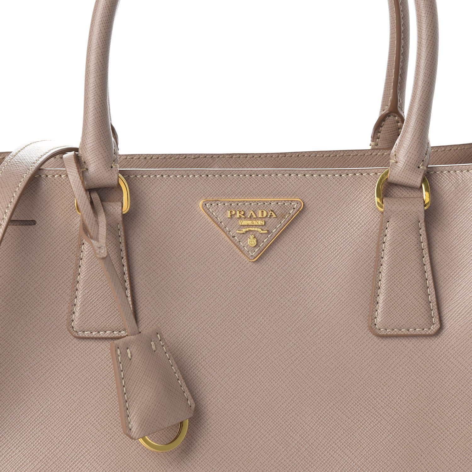 Prada Saffiano Lux Medium Tote Cammeo 9 of 9
