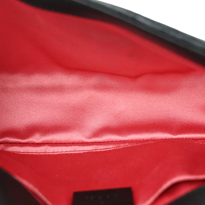Gucci Velvet Matelasse Mini GG Marmont Shoulder Bag Black 5 of 12