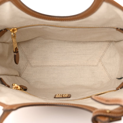 Miu Miu Soft Calf Softy Small Ivy Tote Bag Caramel 5 of 11