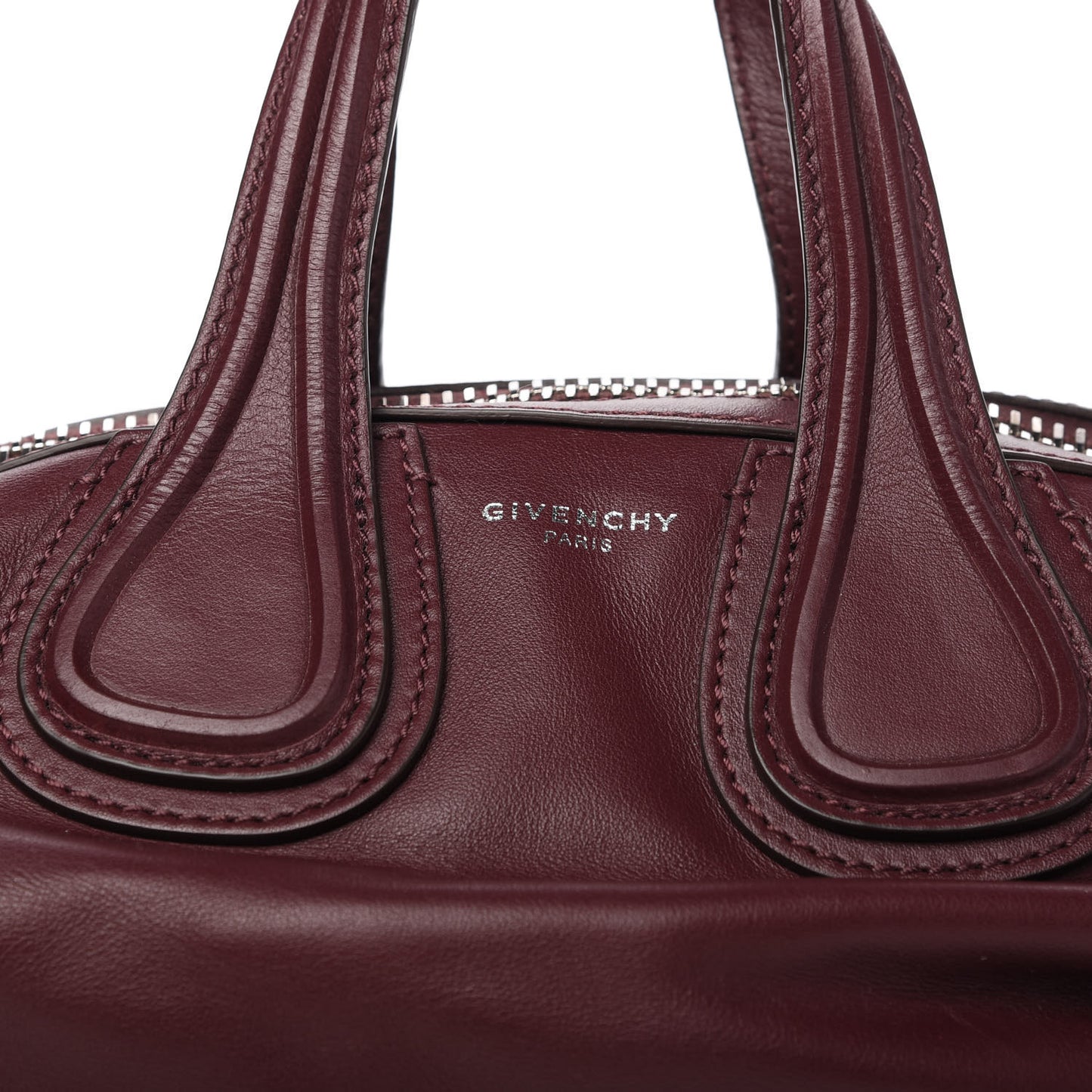 Calfskin Small Biker Nightingale Oxblood