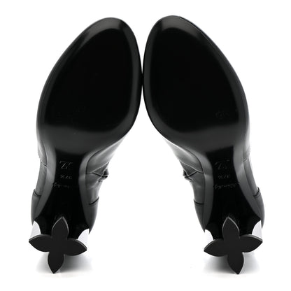 Louis Vuitton Calfskin Uniformes Silhouette Ankle Boots 37.5 Black 5 of 8