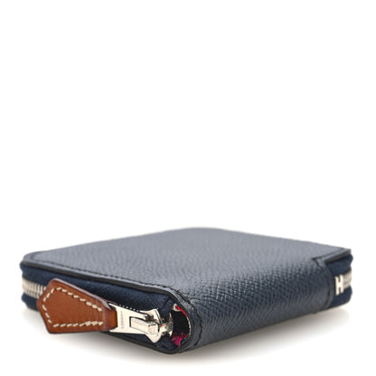 Hermes Epsom Silk'in Coin Purse Bleu Saphir 4 of 8