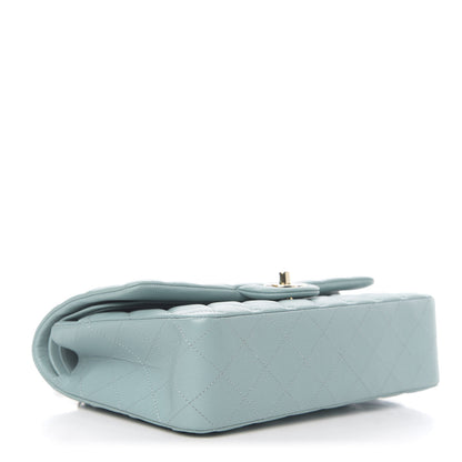 Chanel Caviar Quilted Medium Double Flap Light Blue 3 of 10