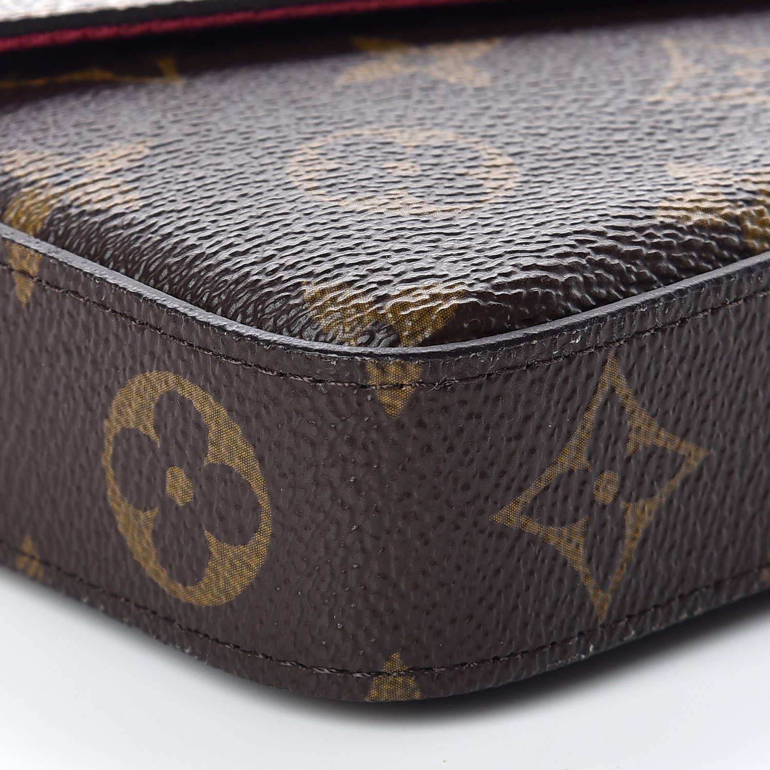 Louis Vuitton Monogram Pochette Felicie Chain Wallet Fuchsia 5 of 11