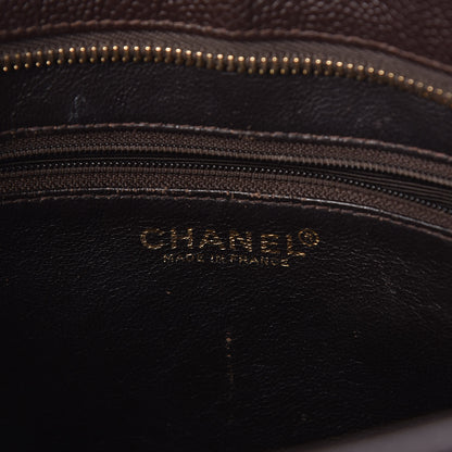 Chanel Caviar Quilted Medallion Tote Brown 8 of 13