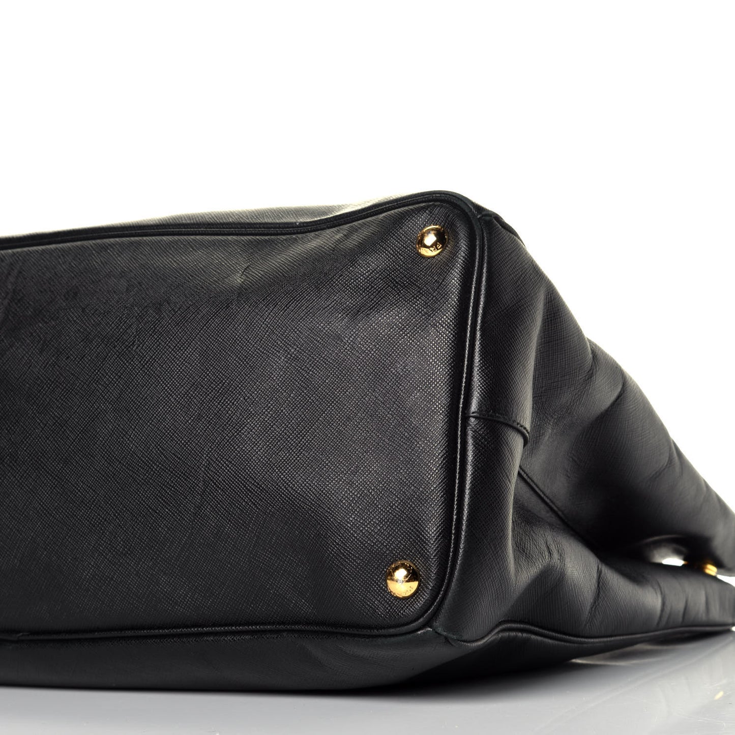 Saffiano Lux Extra Large Galleria Double Zip Tote Black
