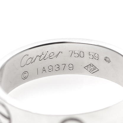 Cartier 18K White Gold 5.5mm LOVE Ring 59 8.75 4 of 4