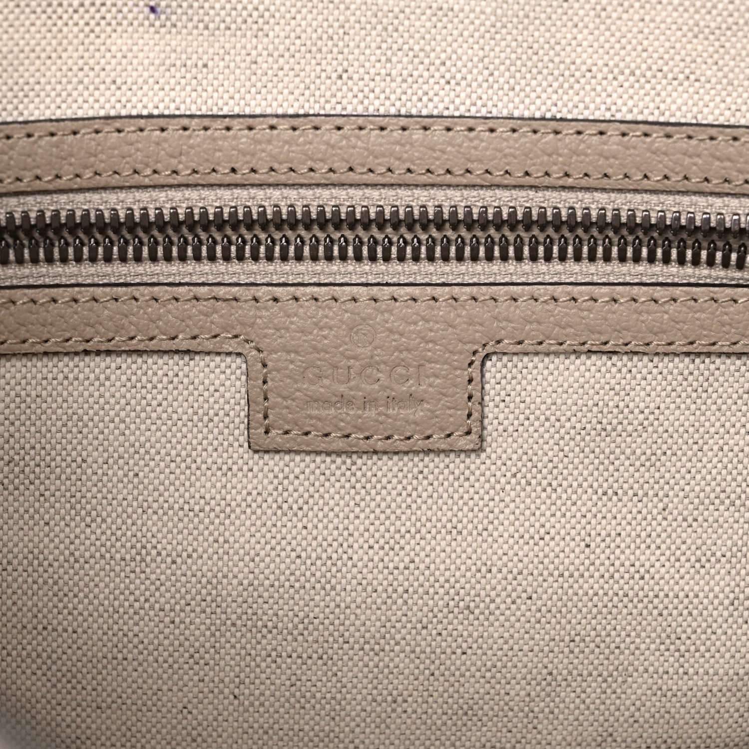 Gucci GG Supreme Monogram Textured Dollar Calfskin Web Small Ophidia Half Moon Hobo Beige Mystic White Oatmeal 6 of 13