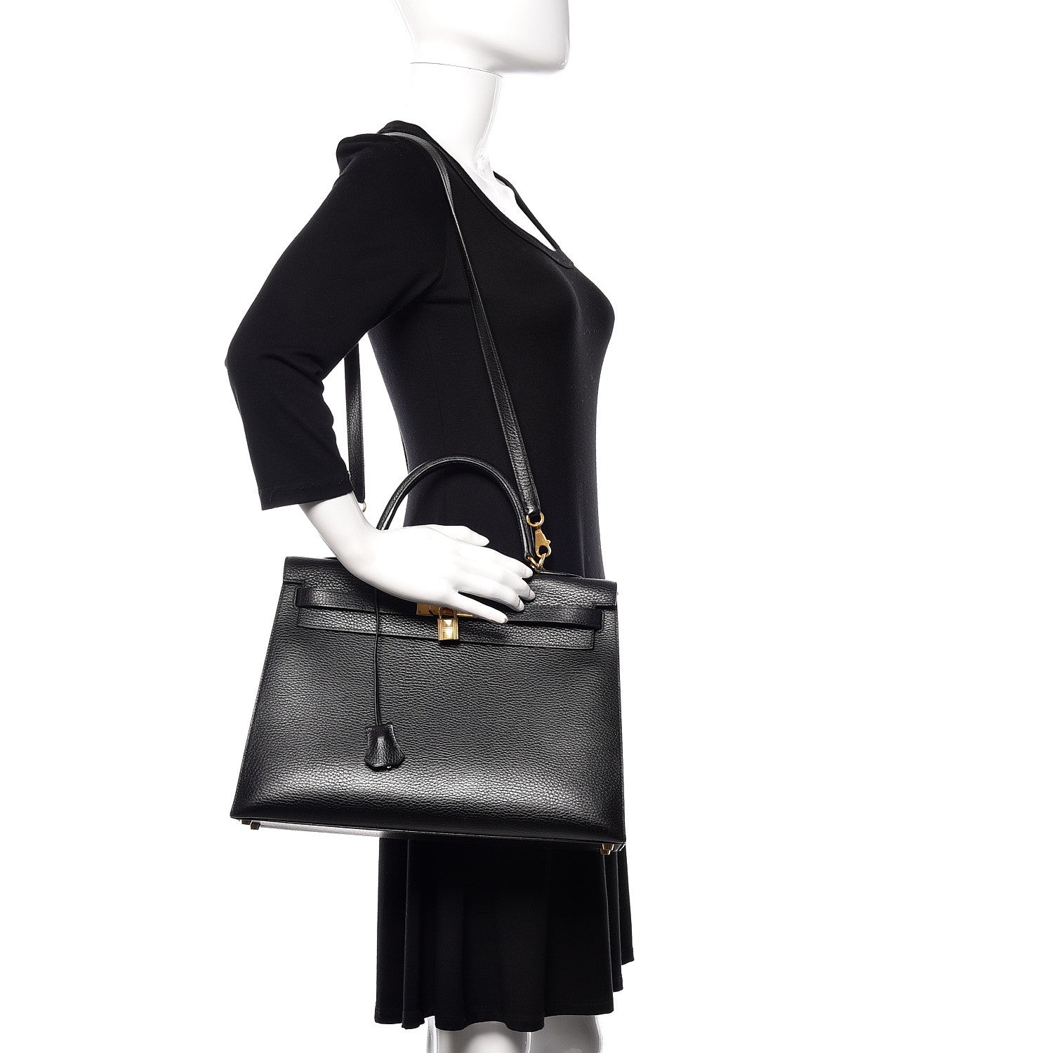 Hermes Ardennes Kelly Sellier 35 Black 2 of 33