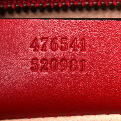 Gucci Calfskin Sylvie Web Small Queen Margaret Top Handle Bag Blue Agata Hibiscus Red Mystic White Sugar Pink 7 of 16