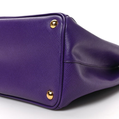 Prada Saffiano Medium Galleria Double Zip Tote Viola 8 of 8