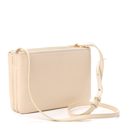 Celine Lambskin Small Trio Crossbody Bag White 3 of 10