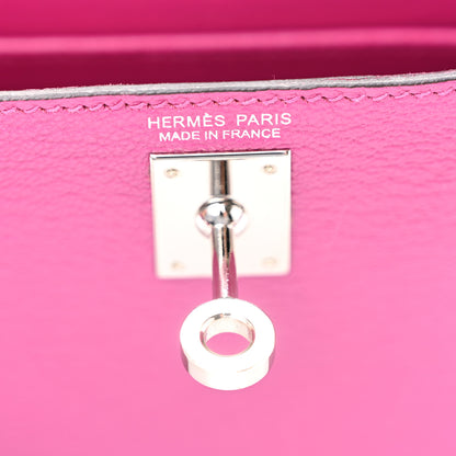 Hermes Chevre Mysore Mini Kelly Sellier 20 Rose Pourpre 6 of 11
