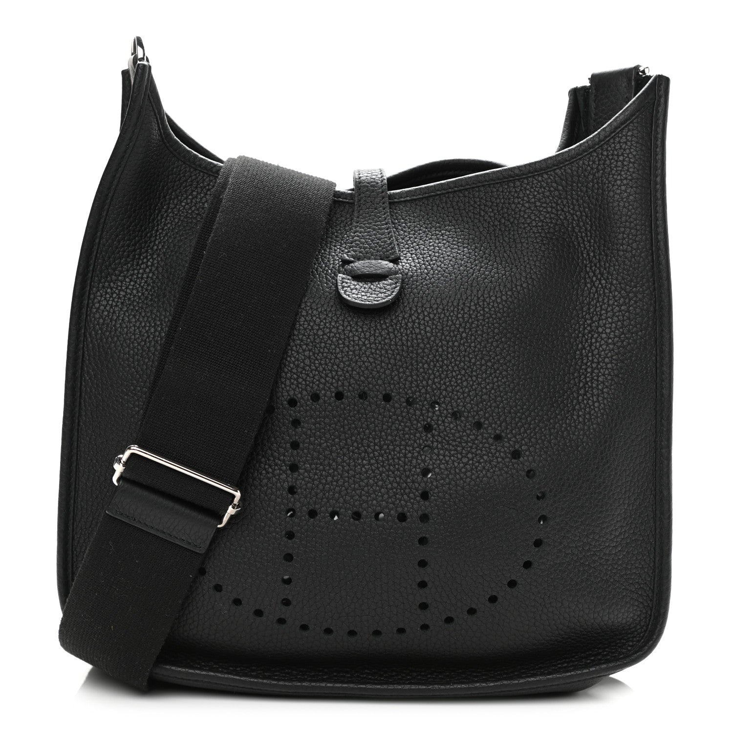Hermes Taurillon Clemence Evelyne III PM Black 1 of 10