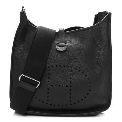 Hermes Taurillon Clemence Evelyne III PM Black 1 of 10
