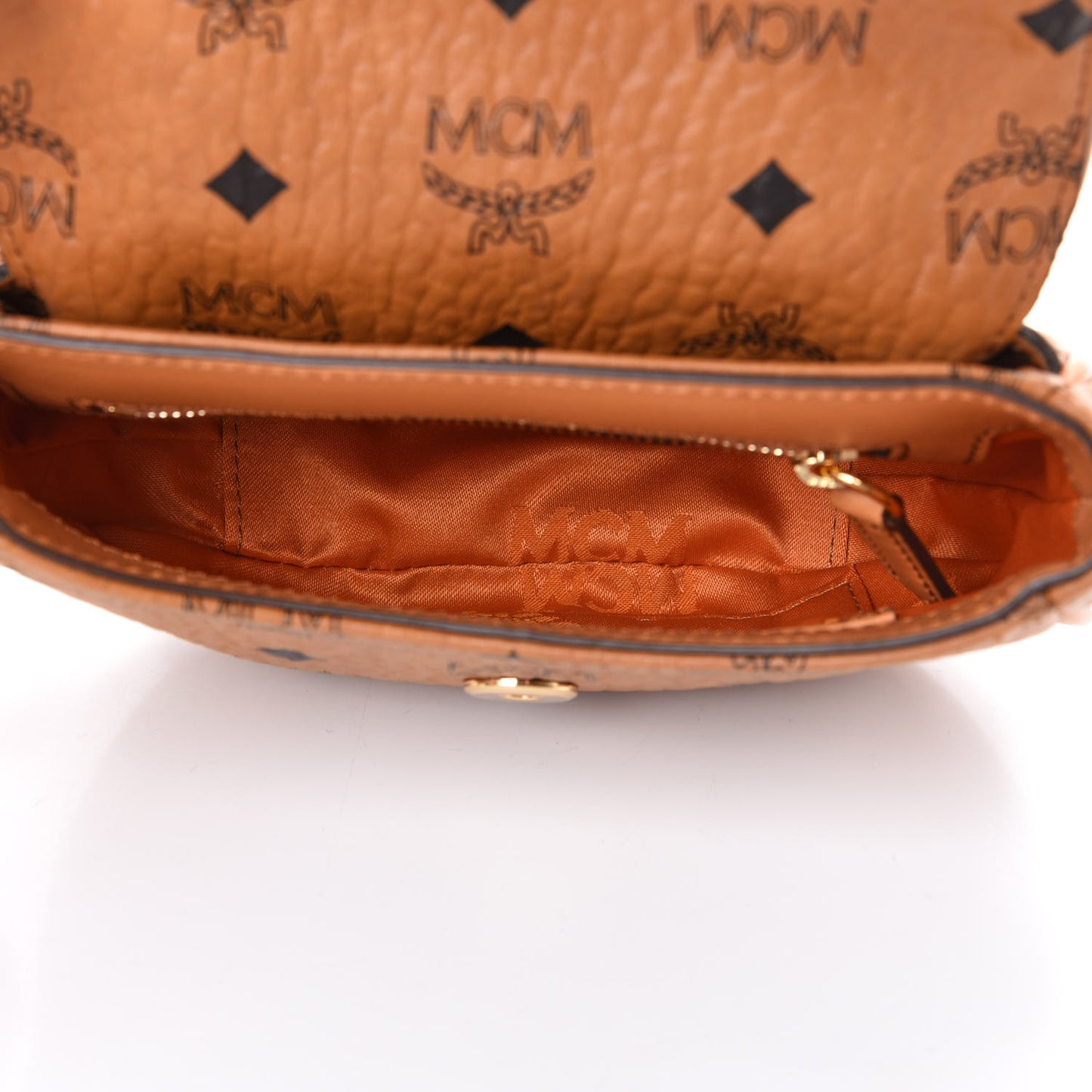 Visetos Mini Heritage Crossbody Cognac