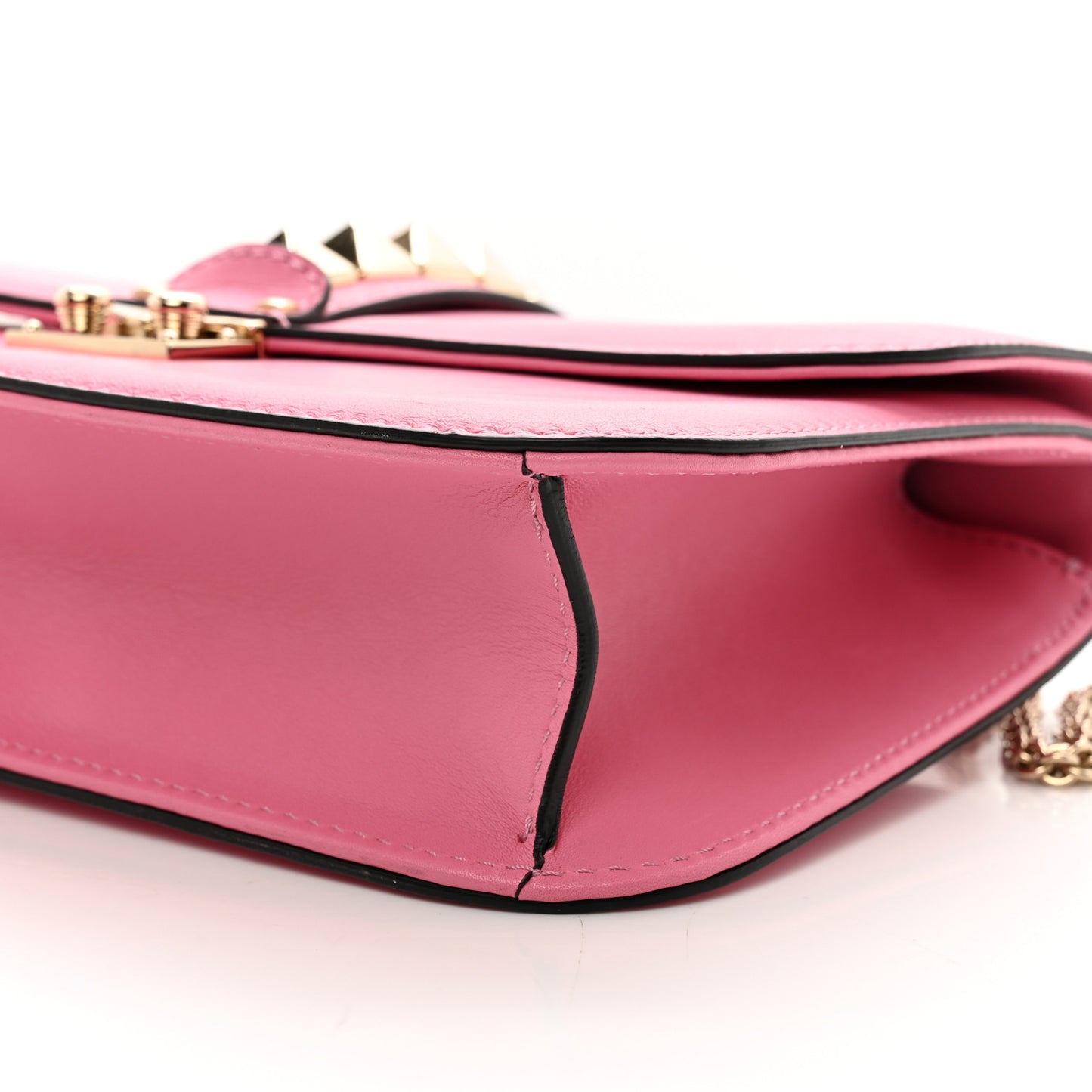 Vitello Medium Glam Lock Rockstud Flap Ninphea