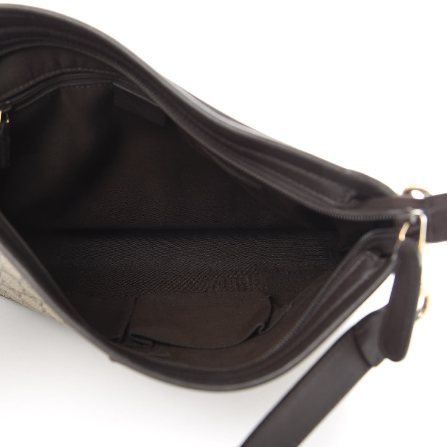 Gucci GG Plus Monogram Medium Flat Messenger Bag Dark Brown 5 of 16