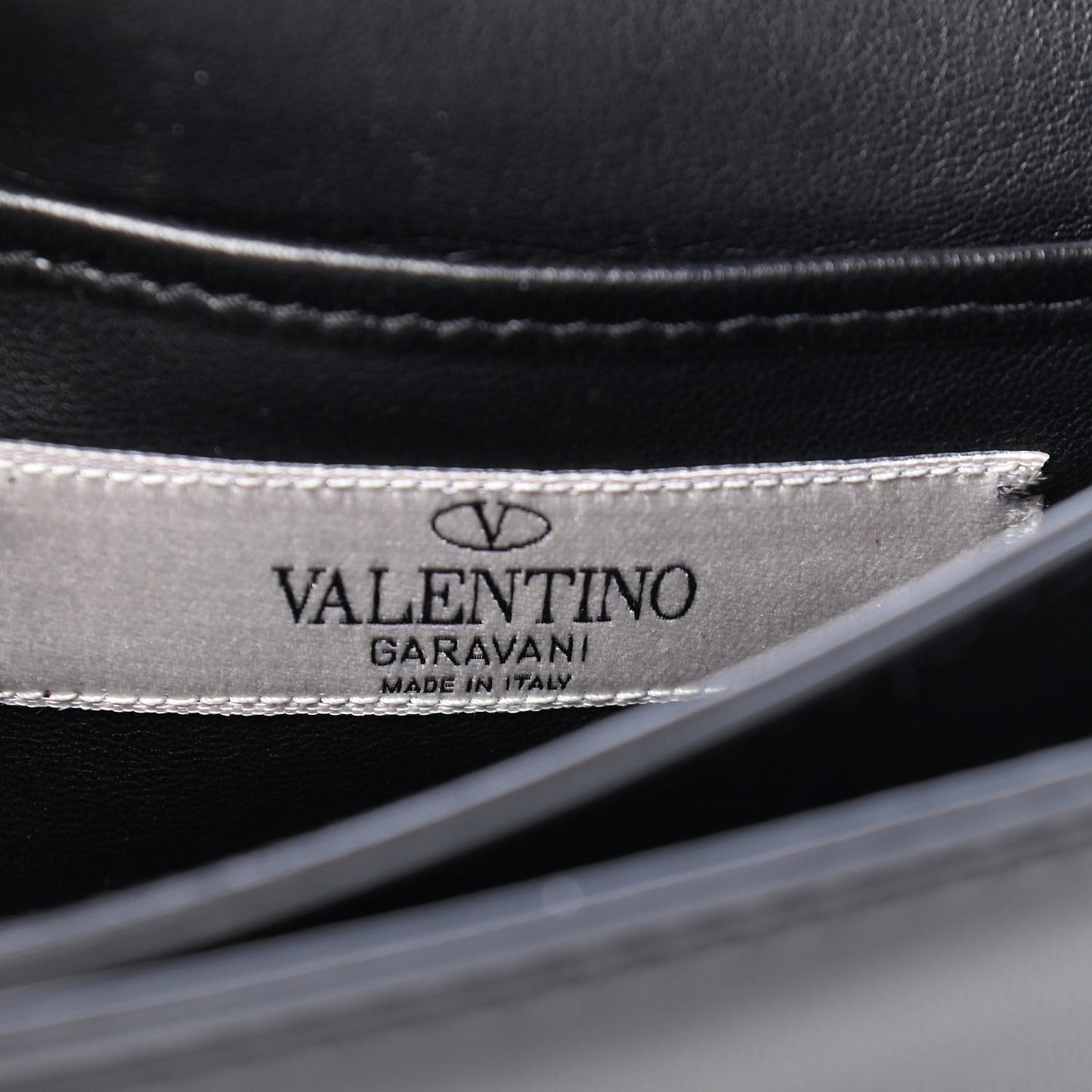 Velvet Embroidered Va Va Voom Shoulder Bag Black