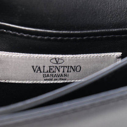 Valentino Garavani Velvet Embroidered Va Va Voom Shoulder Bag Black 6 of 8