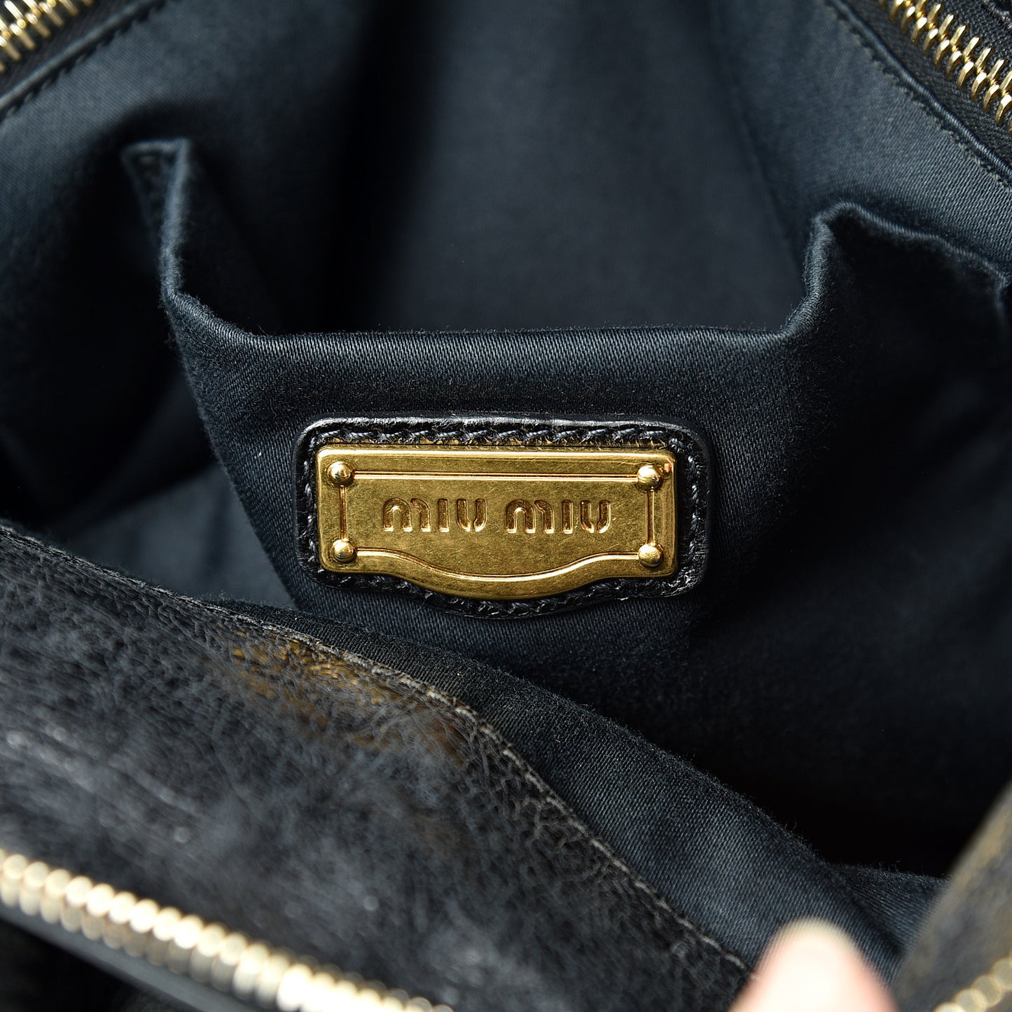 Vitello Lux Bow Tote Black