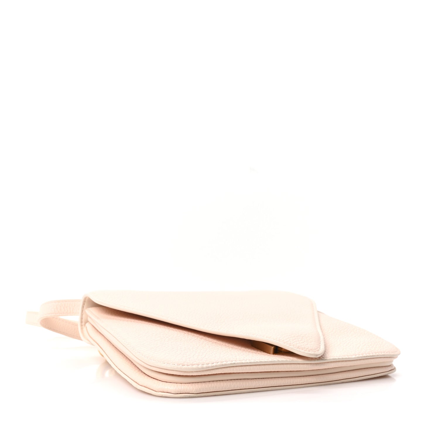 Calfskin Mount Envelope Bag Melon Washed