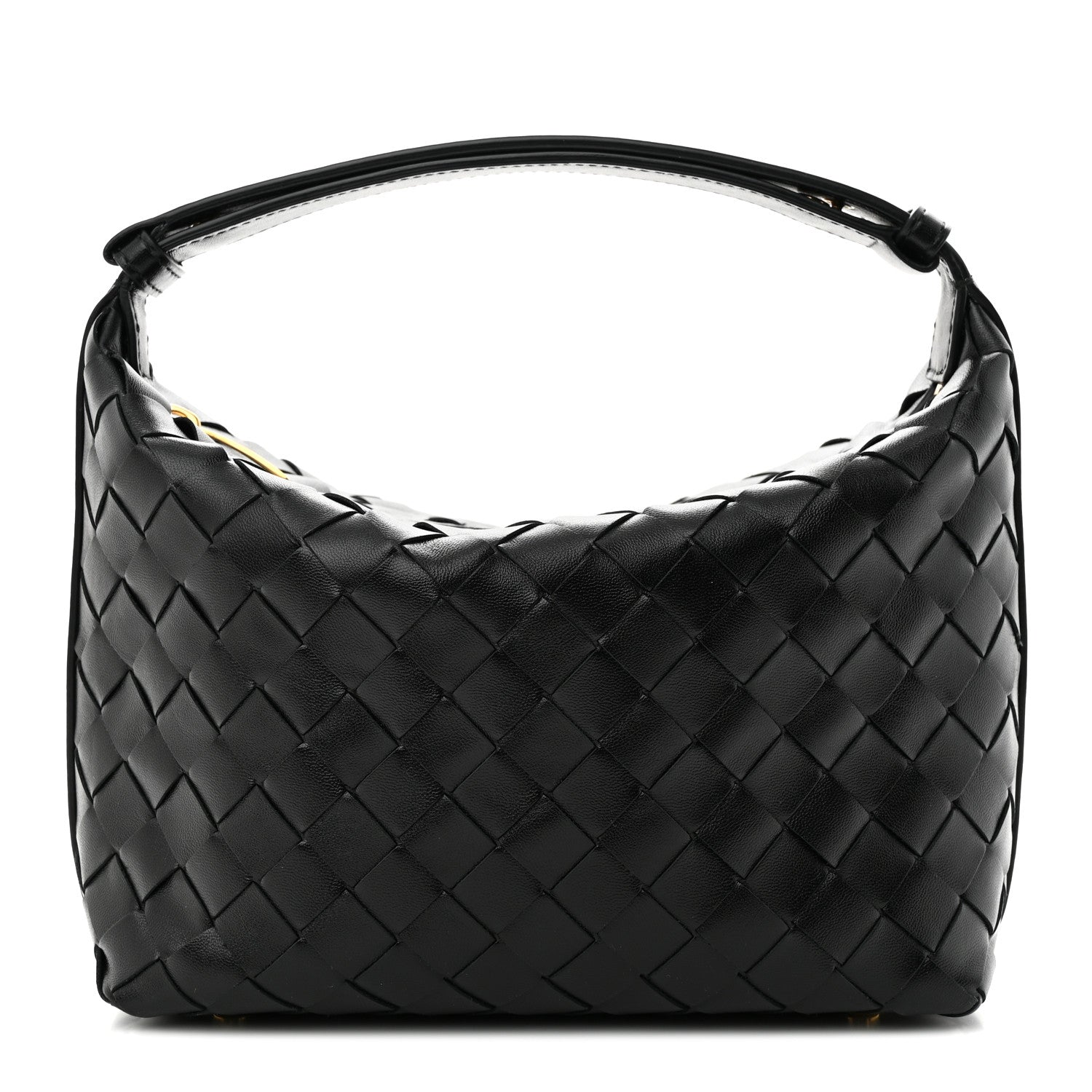 Bottega Veneta Calfskin Nappa Intrecciato Mini Wallace Black 1 of 10