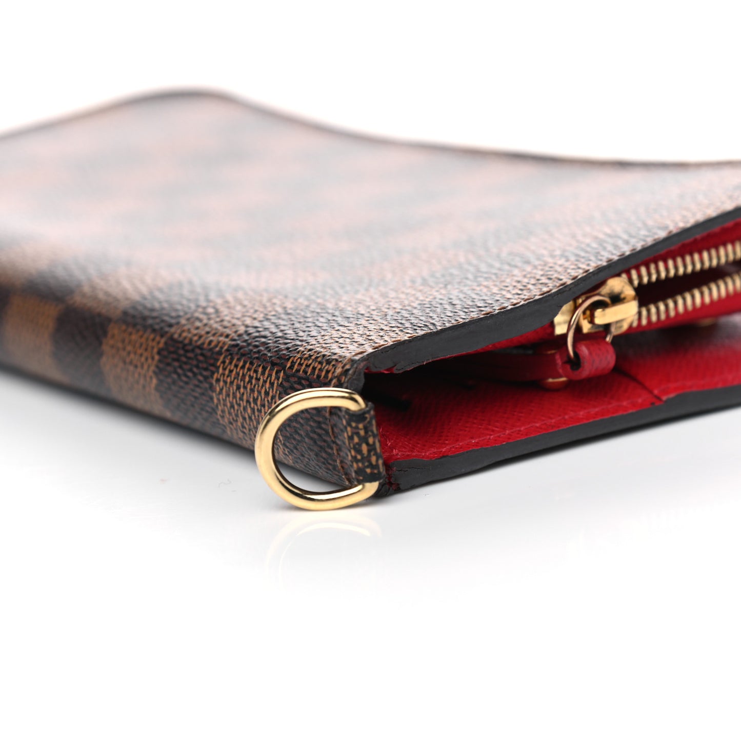Damier Ebene Insolite Wallet Red